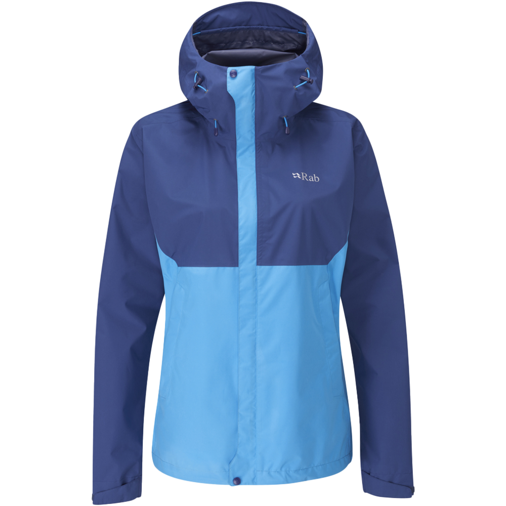 RAB Downpour Eco Jacket Wmns Nightfall Blue/Alaska Blue