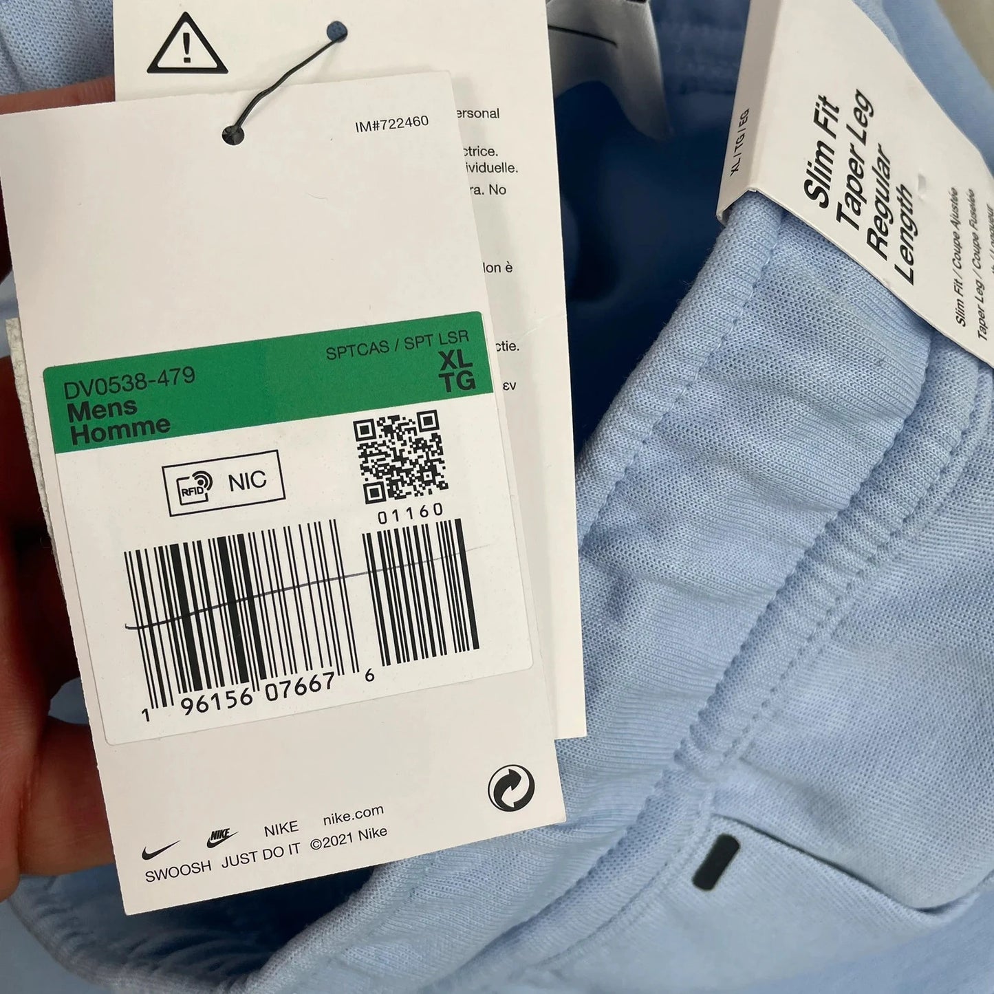 Nike Tech Fleece Joggers - Baby blue - XL