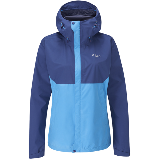 RAB Downpour Eco Jacket Wmns Nightfall Blue/Alaska Blue