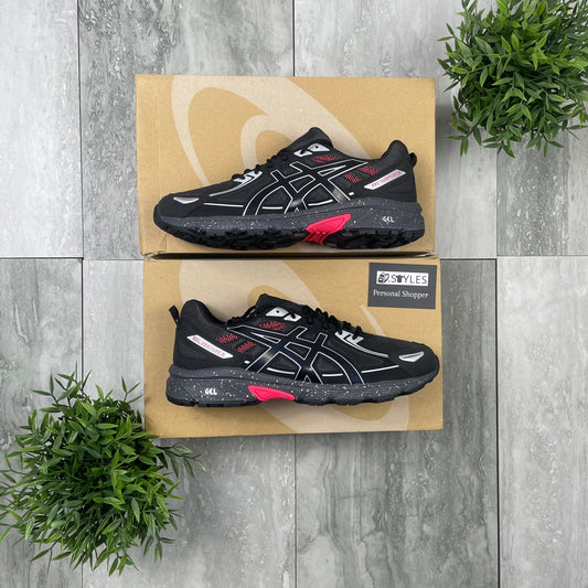 Asics Gel Ventures 6 - Black/Red - Uk 9.5