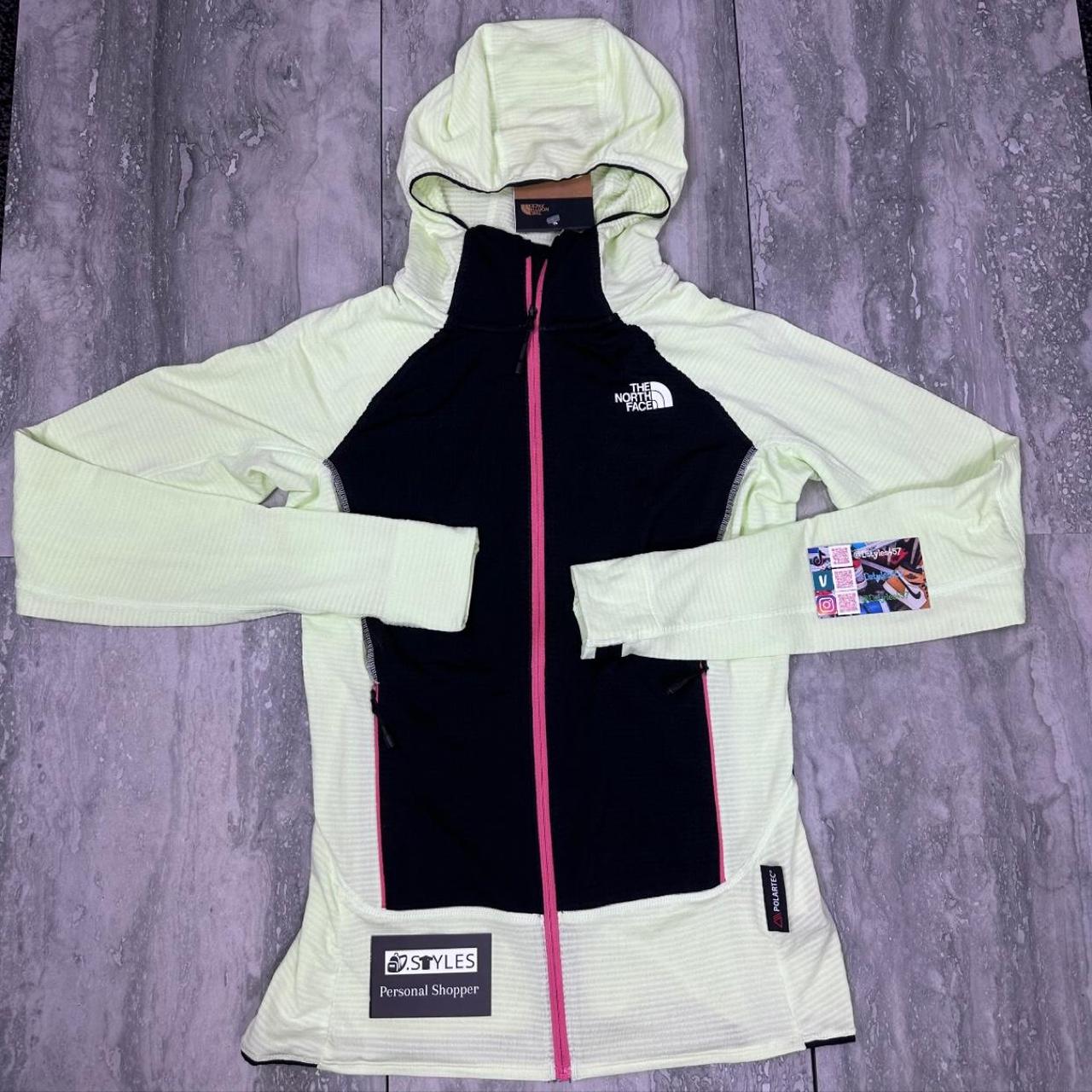 The North Face women's fleece jacket - Green/Black/Pink - Small