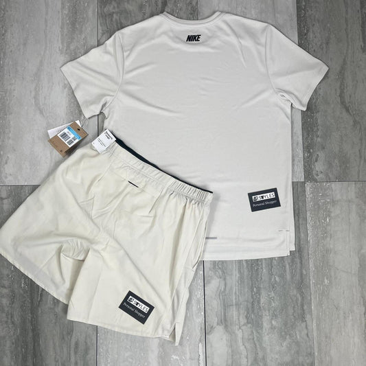 Nike Miler Short Set - Off white - Medium
