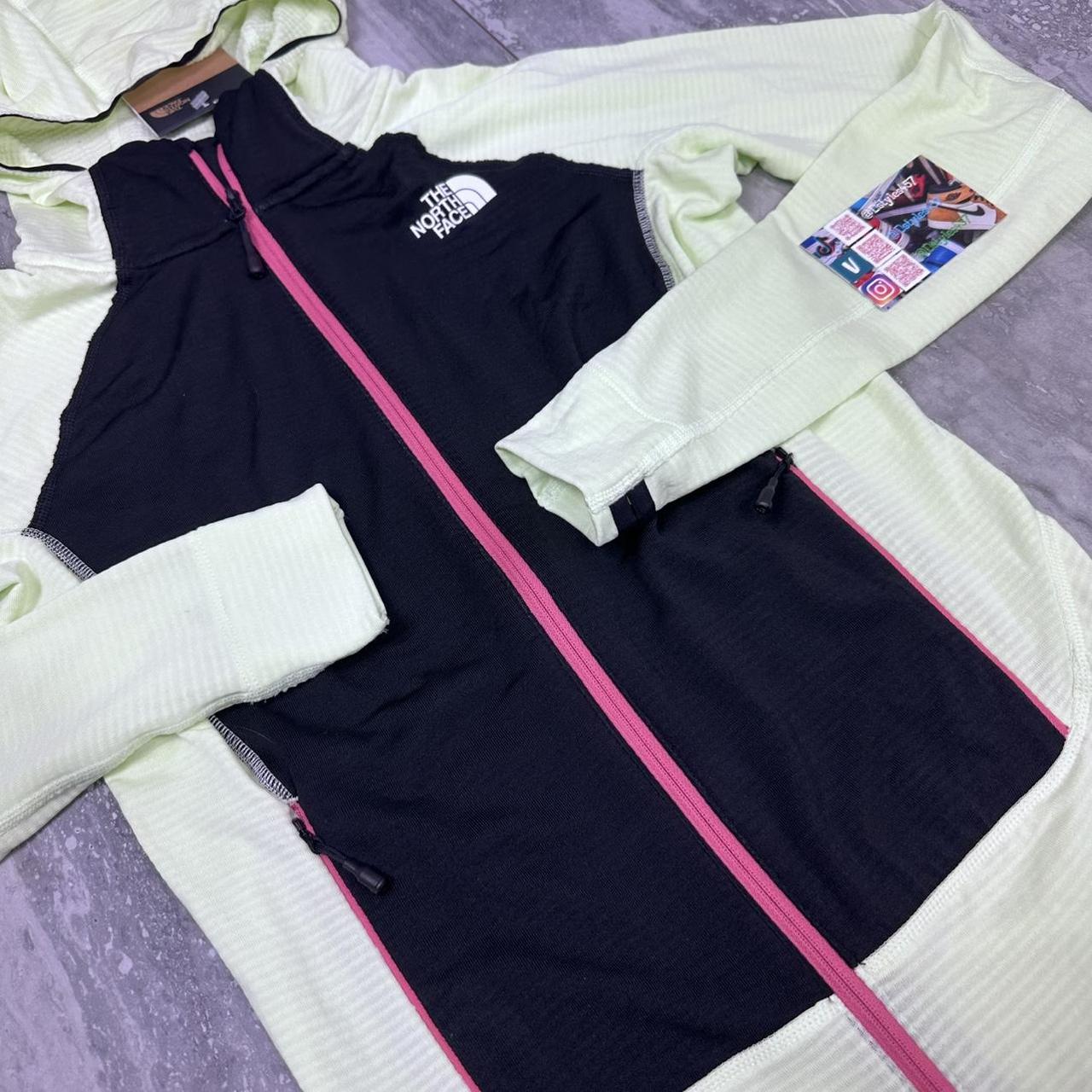 The North Face women's fleece jacket - Green/Black/Pink - Small