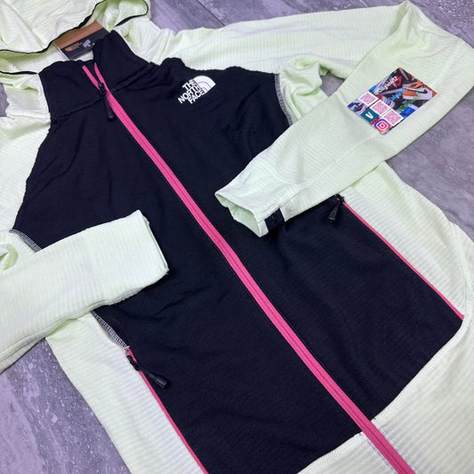 The North Face women's fleece jacket - Green/Black/Pink
