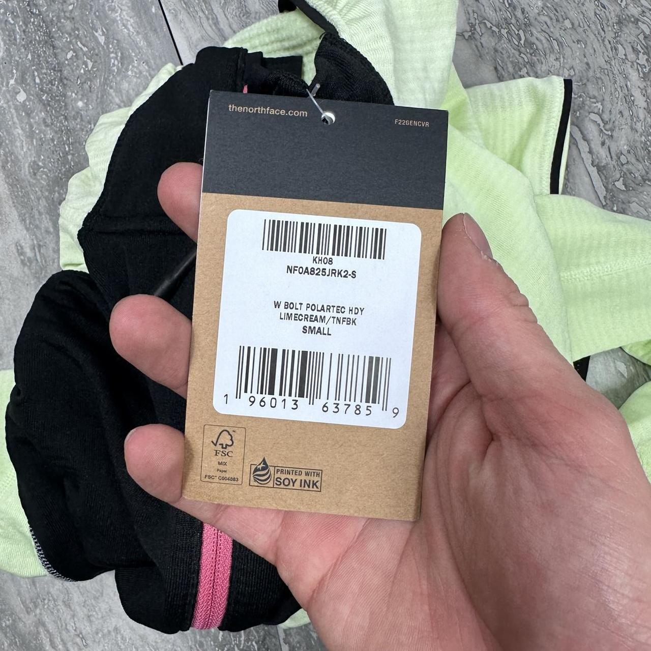 The North Face women's fleece jacket - Green/Black/Pink - Small