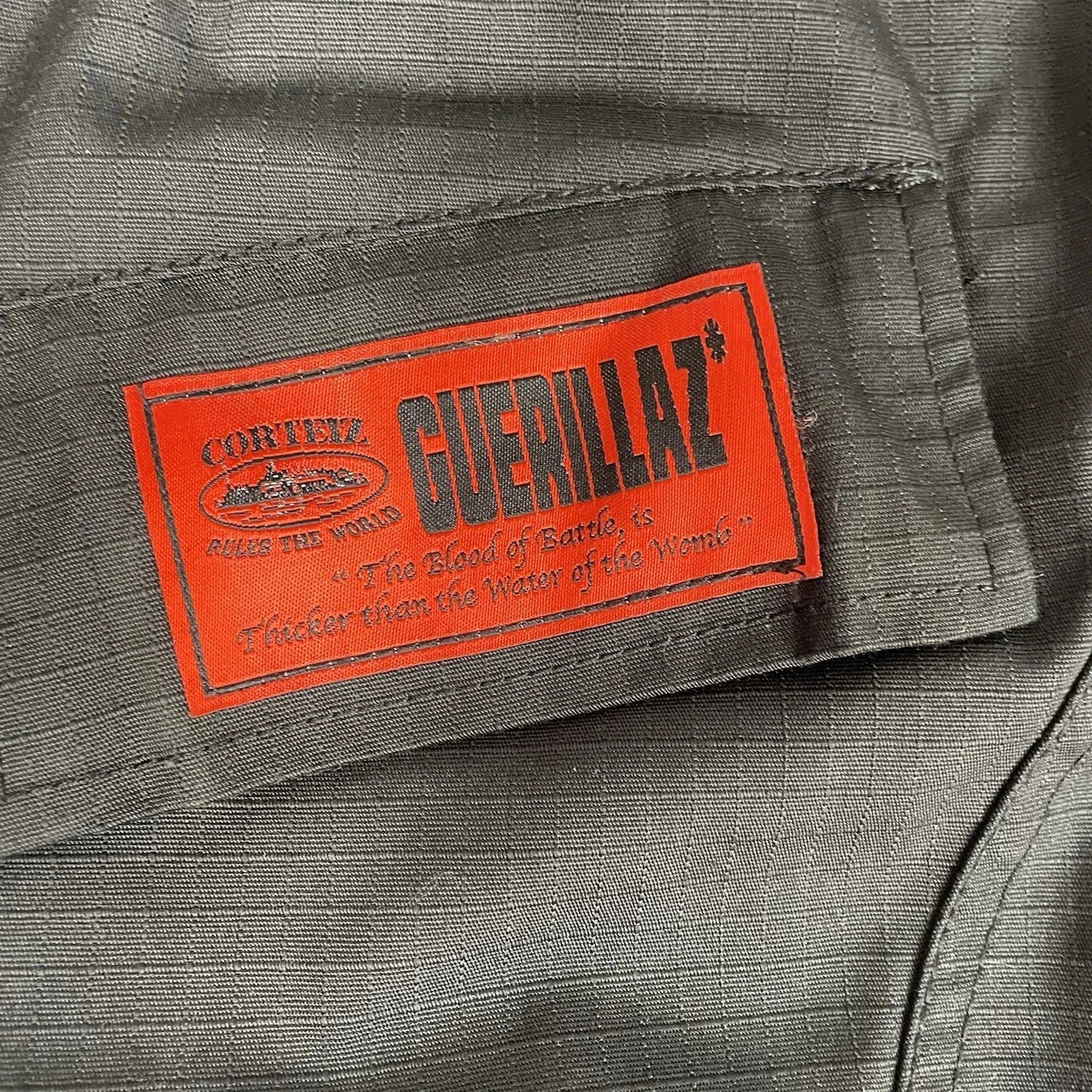 Corteiz Black/Red Guerillaz Cargos